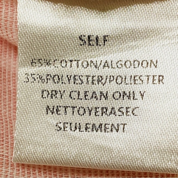 Adora Pink White Striped Sheer Button Shirt Roll Tab Sleeves Medium - Picture 7 of 8